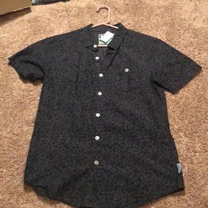 Leopard print button up